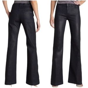 7 For All Mankind Jeans 29X35 Ginger Coated Flare Naples NWT!